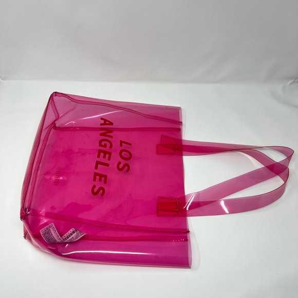 Pink Beach Tote Bag Summmer Vacation Travel Weekender Handbag Purse Tropical mom - Picture 7 of 17